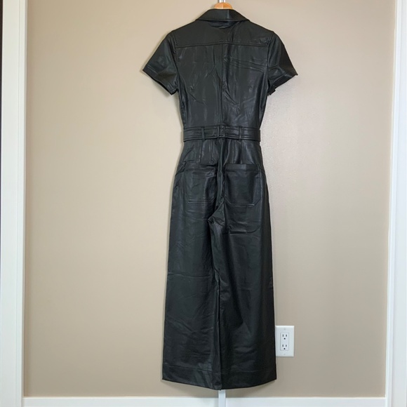 Anthropologie The Colette Weekend Jumpsuit by Maeve: Faux-Leather Edition - Picture 13 of 16